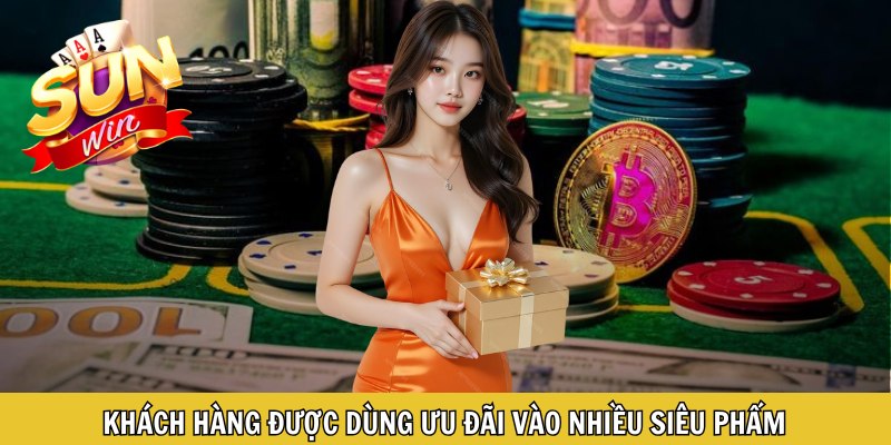 Khách hàng được dùng ưu đãi vào nhiều siêu phẩm